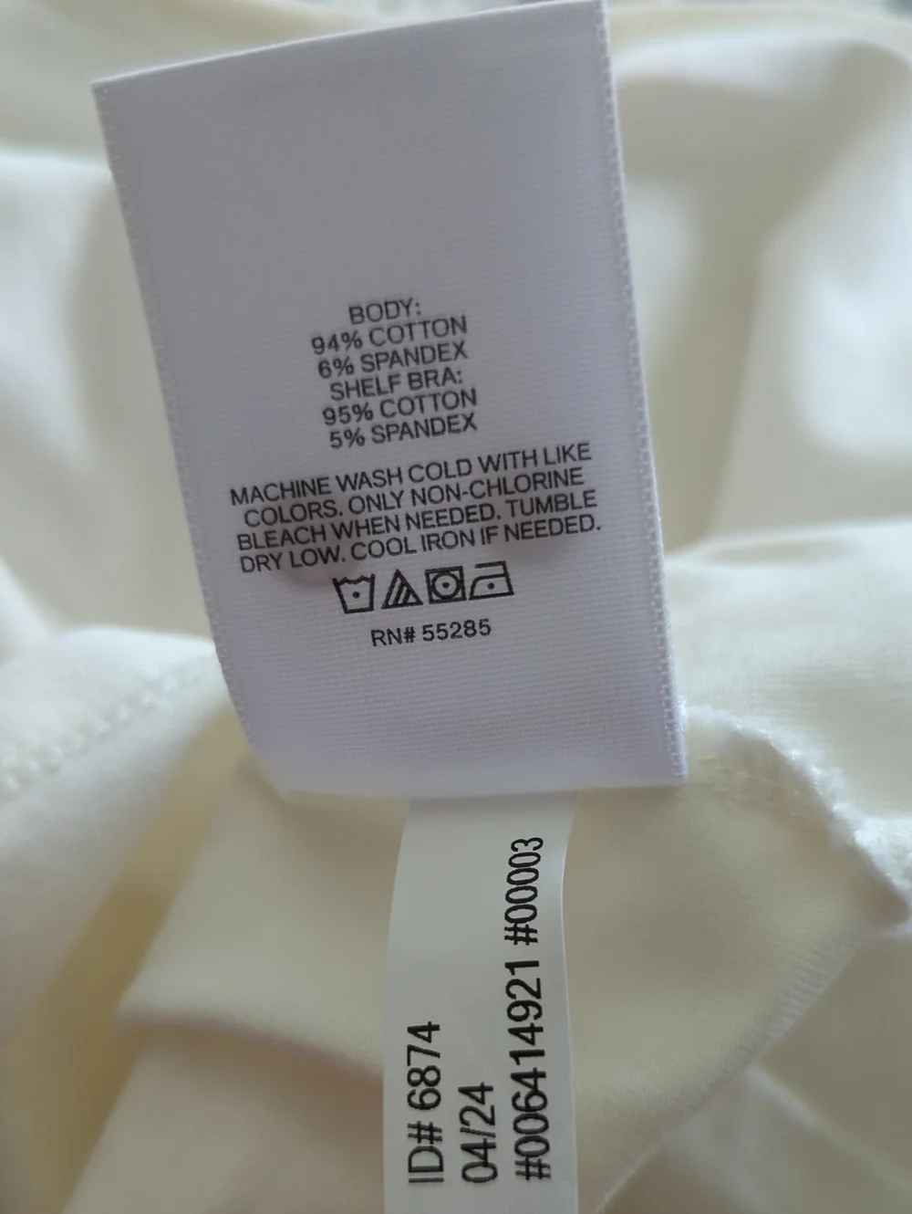 NWOT! ~EXPRESS~ CREAM COLORED BRA SHELF STRETCHY CAMI TANK TOP